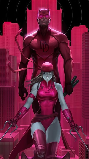Daredevil and Elektra in New York City