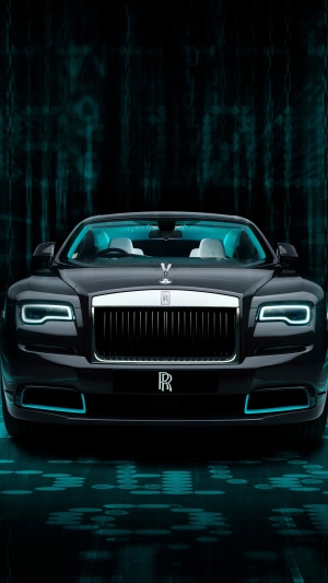 Rolls-Royce Wraith with blue accents