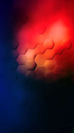 Abstract digital art with hexagonal pattern