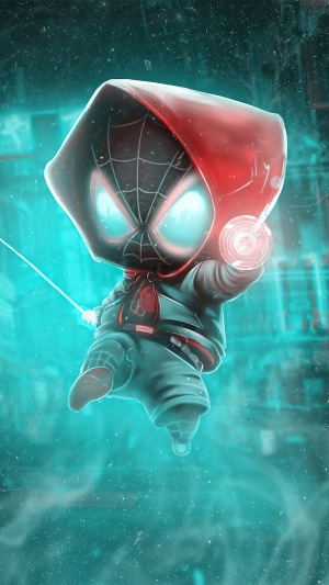 Miles Morales Spider-Man artwork 4K