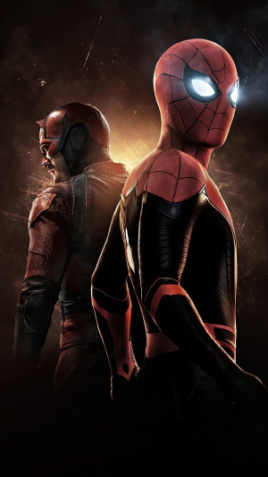 Spider-Man and Daredevil artwork 4K