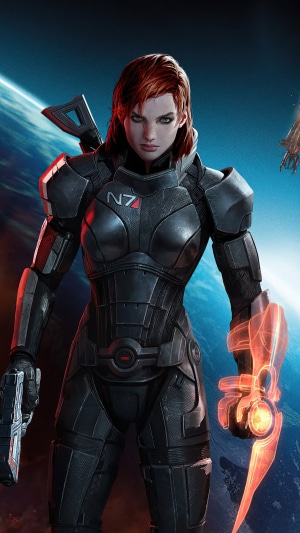 Female Commander Shepard from Mass Effect 4K