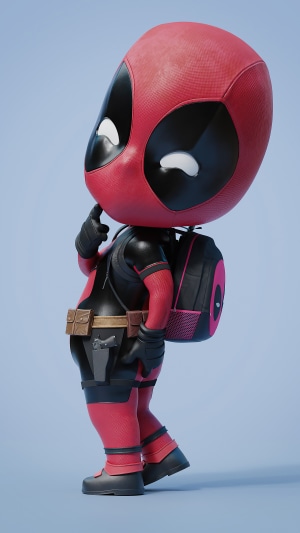 Deadpool Chibi Artwork 4K