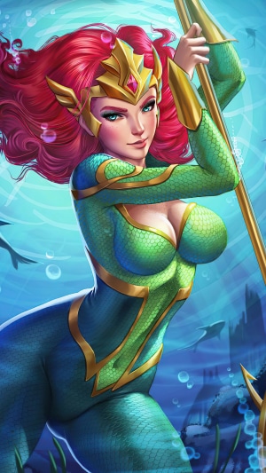 Mera from DC Comics artwork 4K