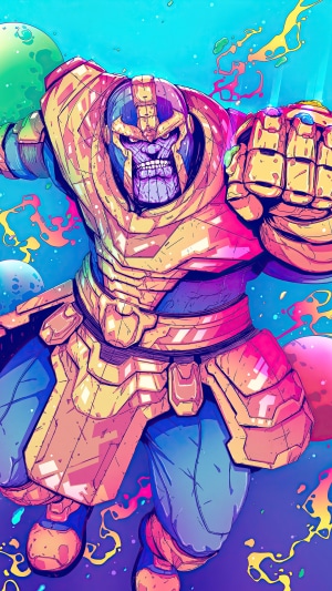 Thanos from Marvel Comics artwork