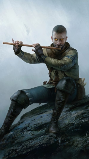 Man playing flute in The Witcher 3