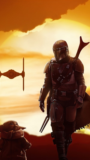 The Mandalorian and Grogu from Star Wars 4K