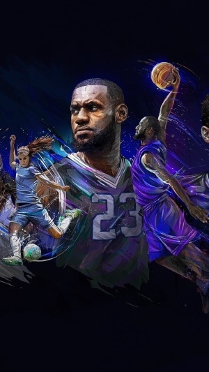 LeBron James and other athletes in 4K