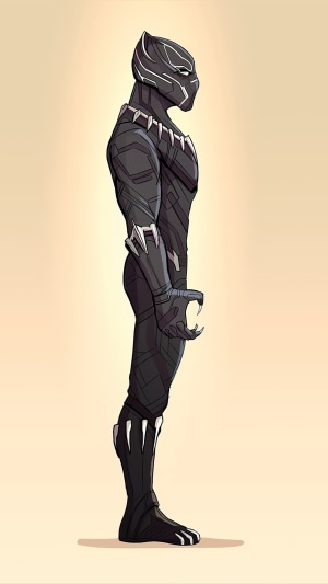 Black Panther from Marvel Comics artwork