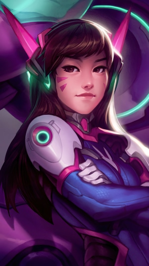 D.Va from Overwatch digital art