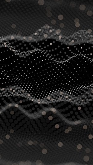 Abstract digital art with dots and bokeh