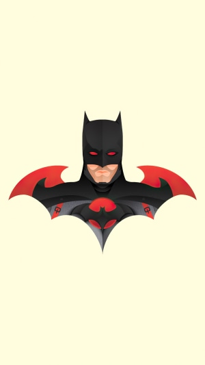 Minimalist Batman artwork 4K