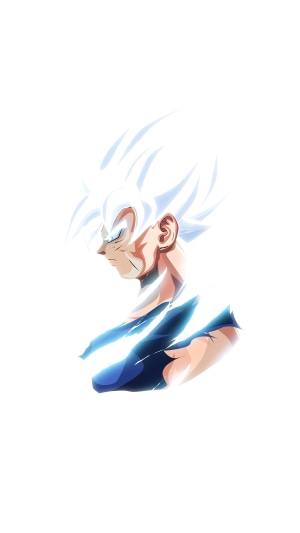 Goku from Dragon Ball Super in Ultra Instinct
