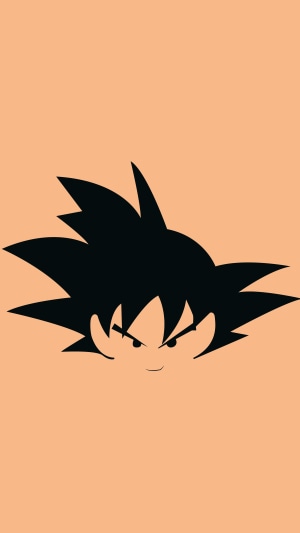 Goku from Dragon Ball minimalist illustration