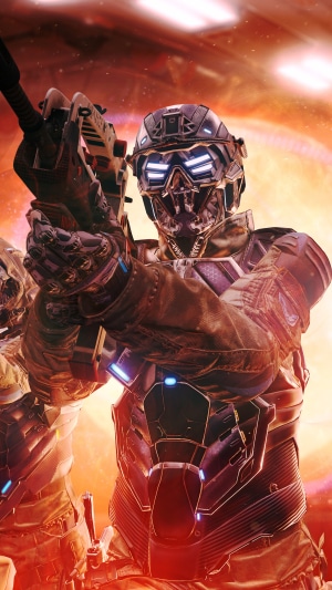 Soldiers with futuristic weapons in Warface Breakout