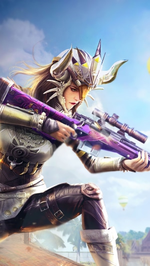 PUBG character with sniper rifle