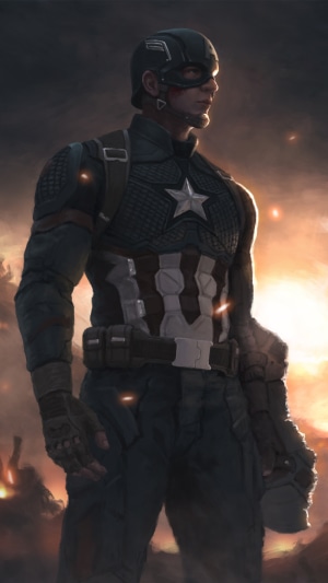 Captain America artwork 4K