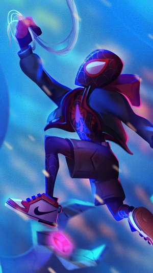 Miles Morales Spider-Man artwork 4K