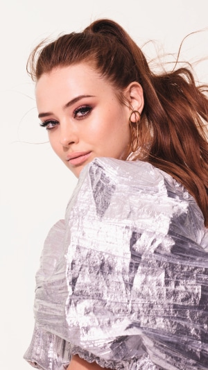 Katherine Langford posing for a photoshoot