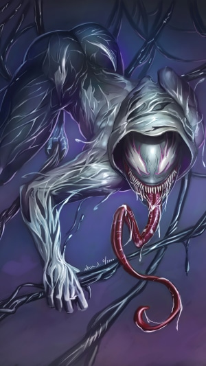 Spider-Girl Venom artwork 4K
