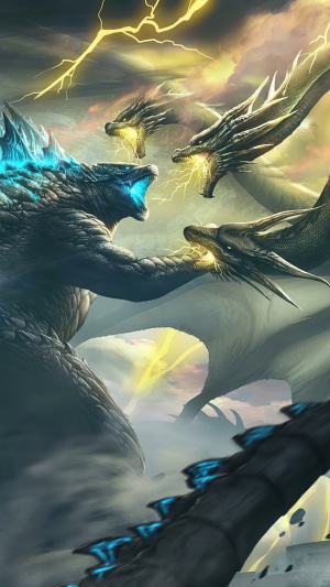 Godzilla vs. King Ghidorah from Godzilla: King of the Monsters
