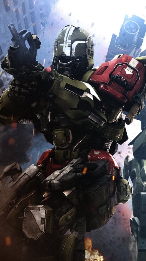 Spartan soldier from Halo 4K