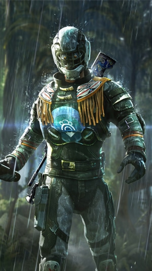 PlayerUnknown's Battlegrounds character in armor