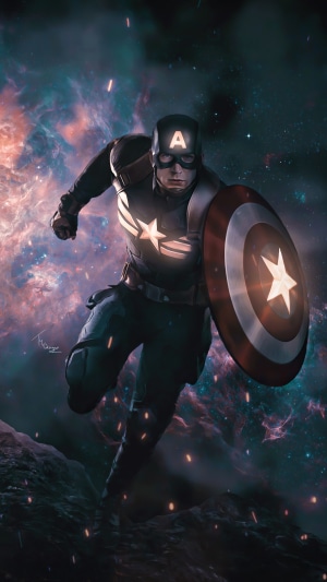Captain America Artwork 4K