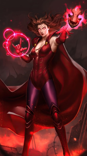 Scarlet Witch from Marvel artwork