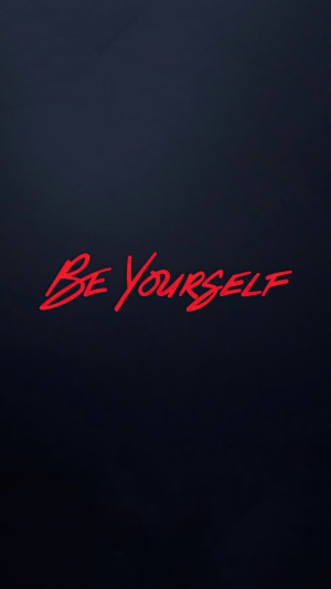Be Yourself text