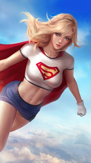 Supergirl artwork 4K