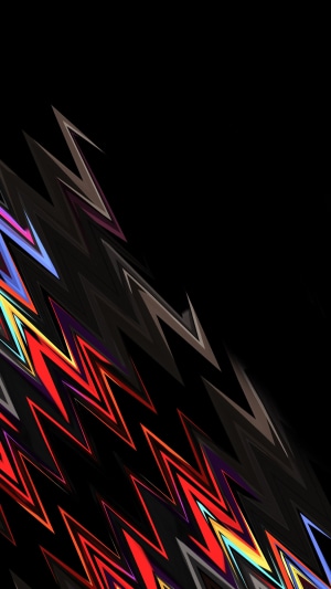 Abstract digital art with zigzag patterns