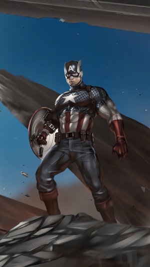 Captain America artwork 4K