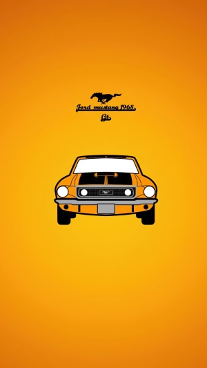 Ford Mustang 1968 GT artwork