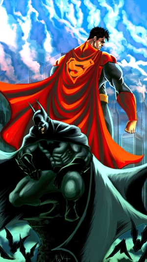 Superman and Batman from DC Comics