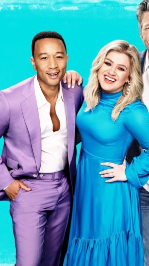 John Legend and Kelly Clarkson from The Voice