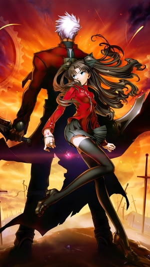 Archer and Rin Tohsaka from Fate Series 4K