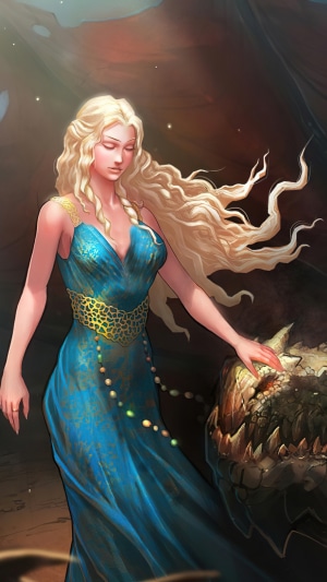 Daenerys Targaryen from Game of Thrones artwork
