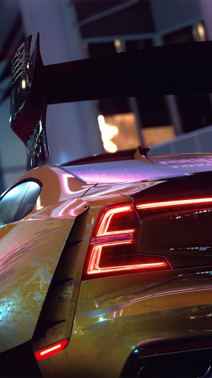 Need for Speed Heat car rear spoiler and taillights