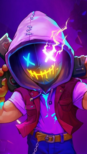 Character from Neon Abyss Game Art