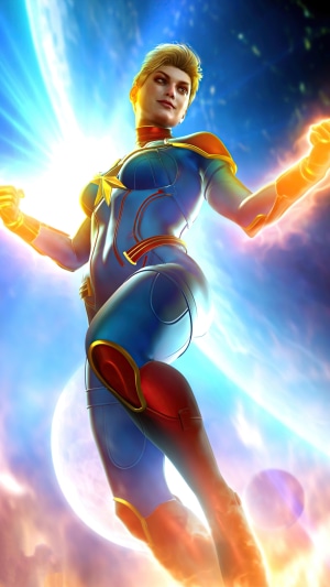 Captain Marvel in Space