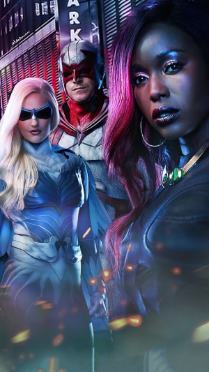 Titans characters artwork 4K