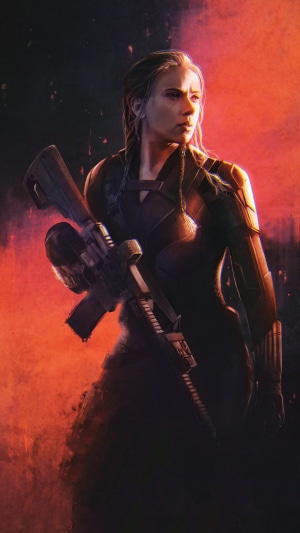 Black Widow artwork 4K