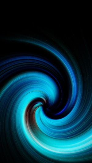 Abstract blue and black digital art swirl 4K