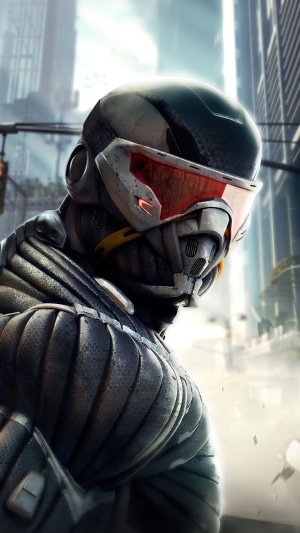 Crysis 2 Nanosuit soldier in a city