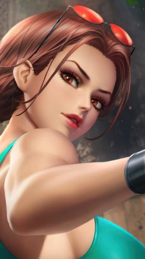 Lara Croft from Tomb Raider artwork