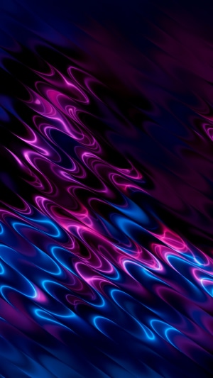 Abstract digital art with purple and blue waves