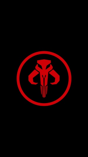 The Mandalorian logo from Star Wars 4K