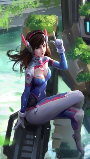 D.Va from Overwatch 4K