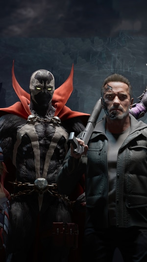 Spawn and Terminator from Mortal Kombat 11 4K